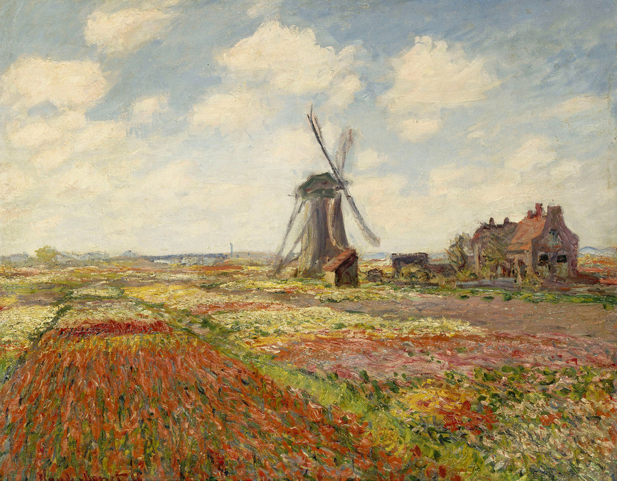 210101 - 《你应该相信什么样的成功学？》文章素材风车（Fields of Tulips in Holland） 克劳德·莫奈1886.jpg